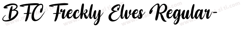 BFC Freckly Elves Regular字体转换
